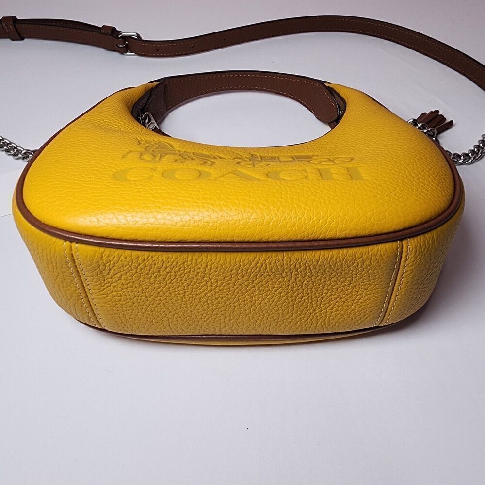 NWT Coach CT884 Carmen Mini Colorblock Yellow Gold Multi - Picture 5 of 6